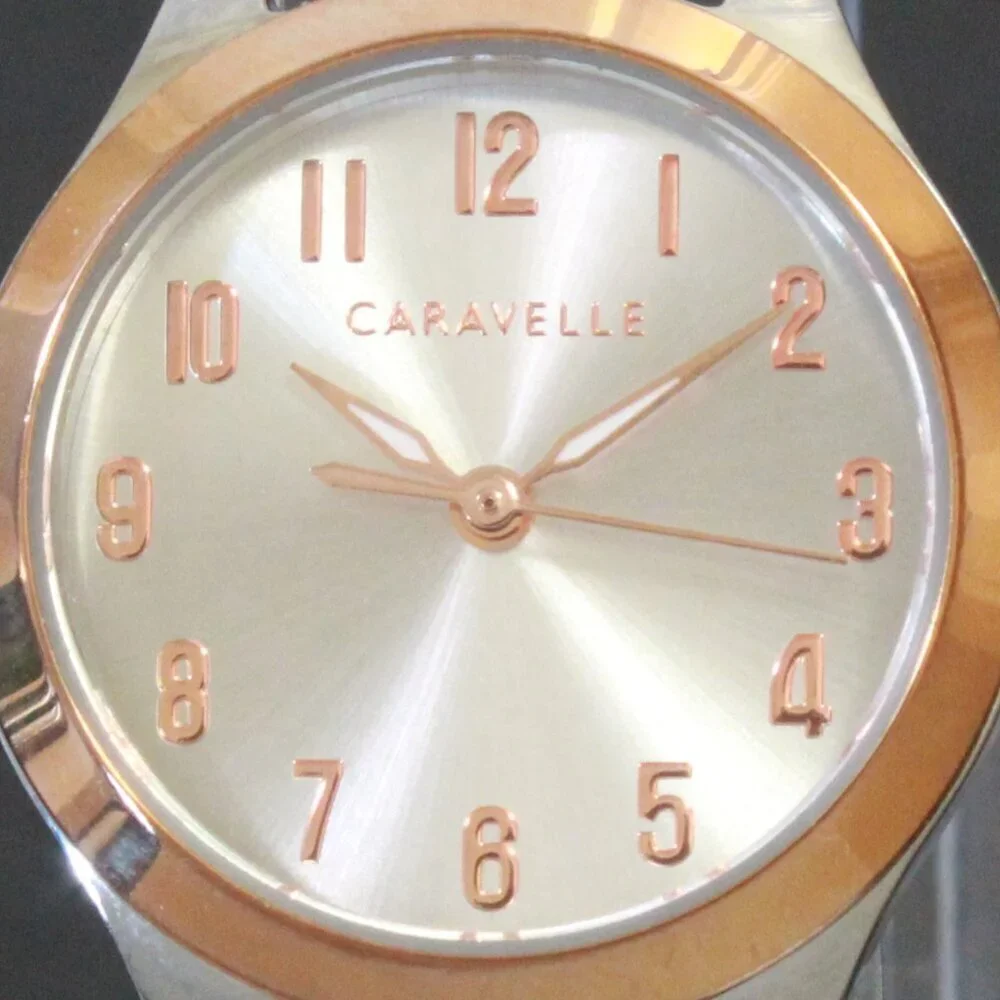 Caravelle Woman's Traditional Watch By Bulova Two Tone Stainless 24mm